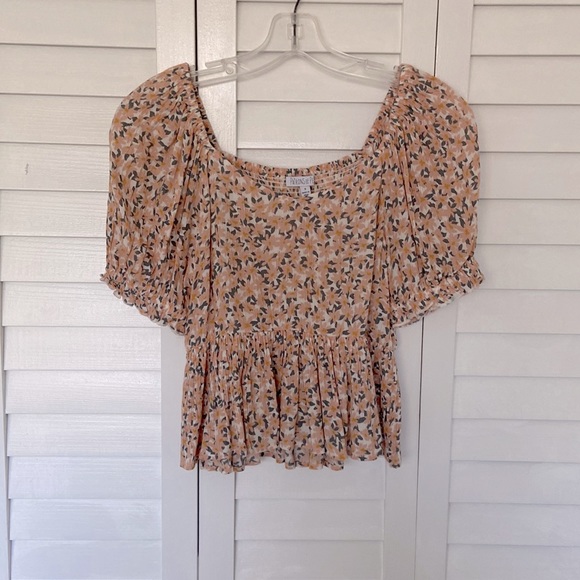 On or off the shoulder floral top - Picture 1 of 4